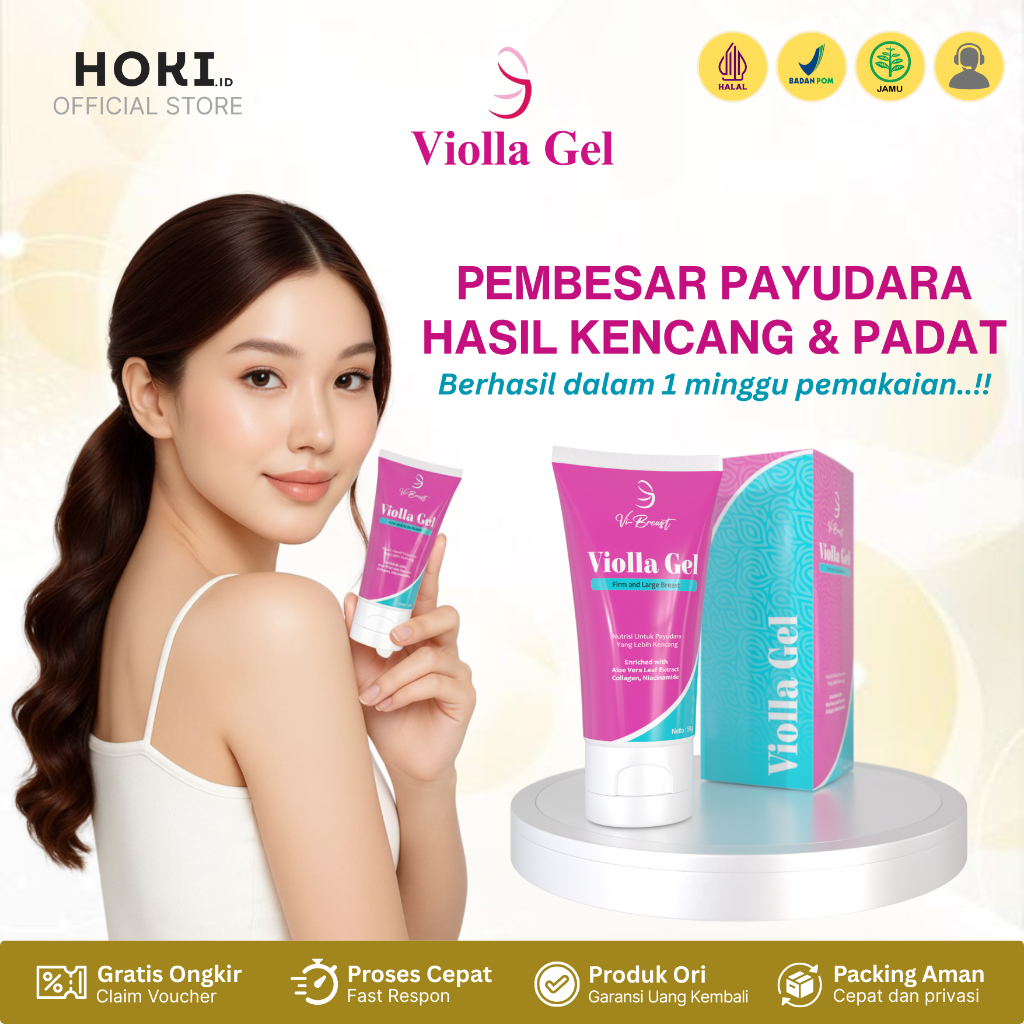 BREAST GEL SERUM Pembesar Payudara Pengencang Payudara Ampuh Permanen - Violla Gel Obat Pembesar Pay
