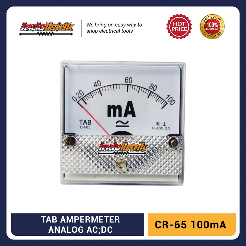 Amperemeter Analog DC Direct CR65 TAB