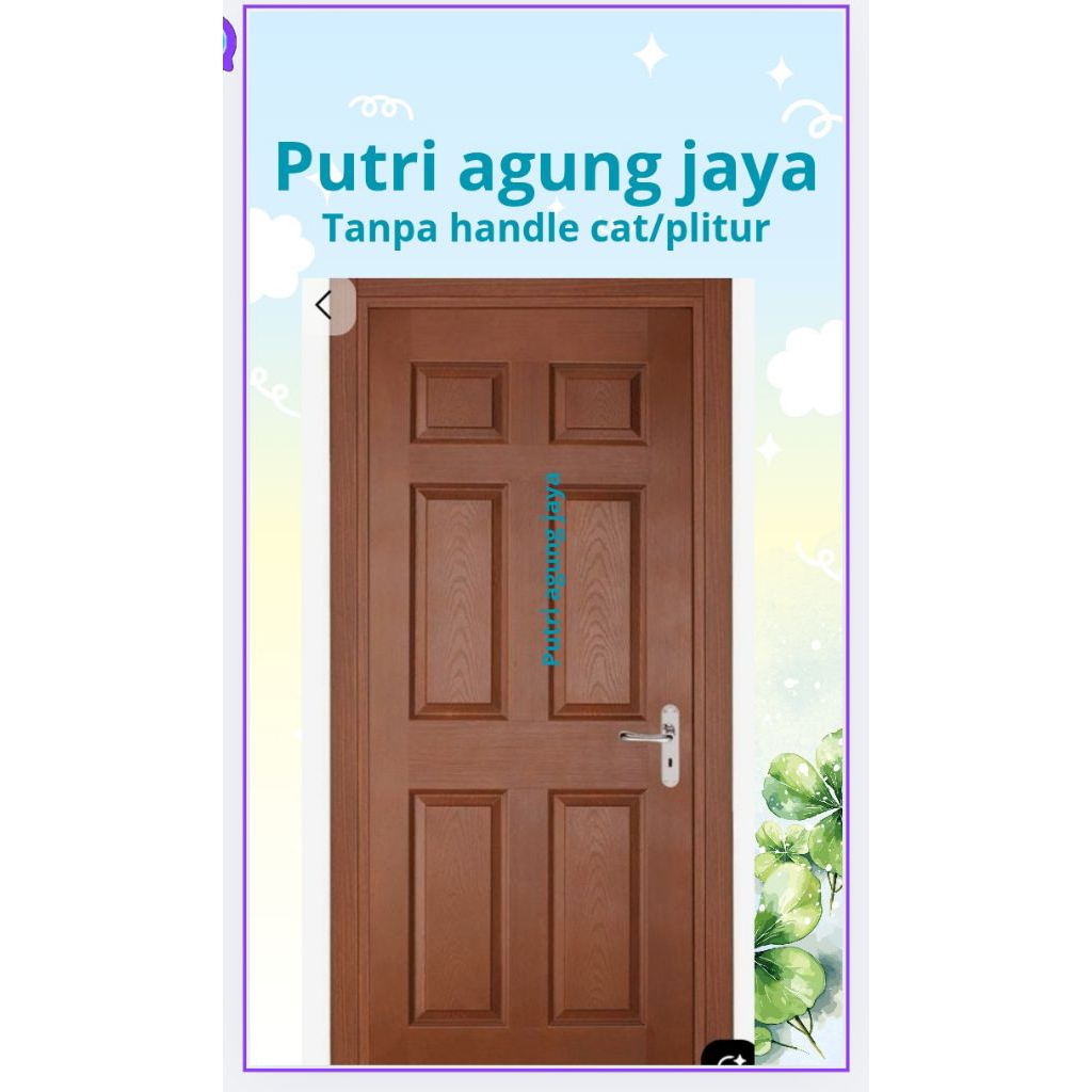 kusen+pintu kayu kamper dan meranti bisa custom fast respon