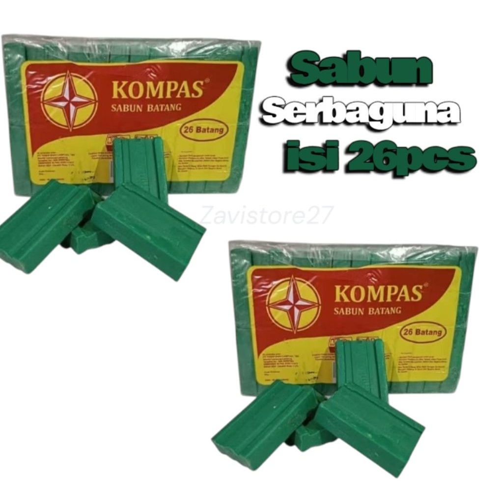 Sabun batang kompas // Sabun kompas 26pcs Sabun jadul