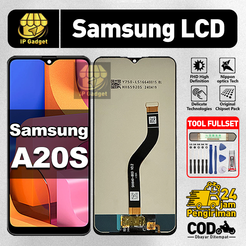 ORI FOR LCD Samsung A20S Fullset Original LCD HP samsung a20s Asli Touchscreen Layar Sentuh HP COD