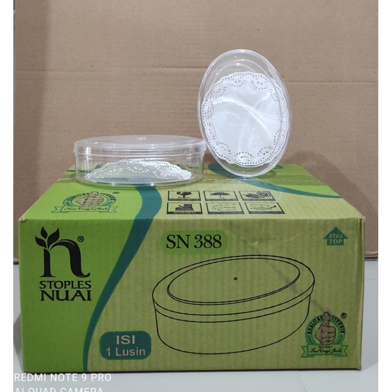 Toples Nuai Oval 250 gr Toples Kue Kering Toples Nuai Toples Kue Murah Lusinan