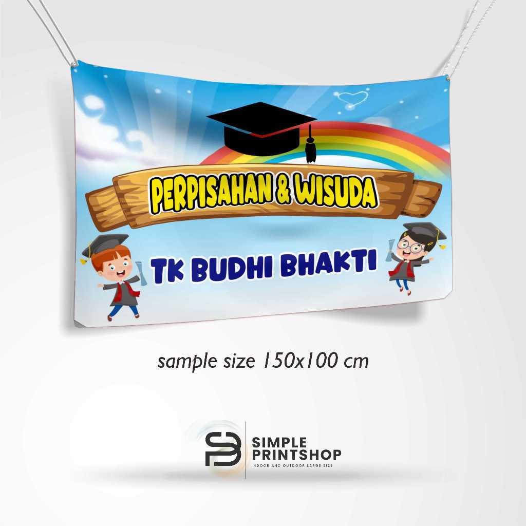 Spanduk Banner Perpisahan dan Wisuda TK Free Custom Design