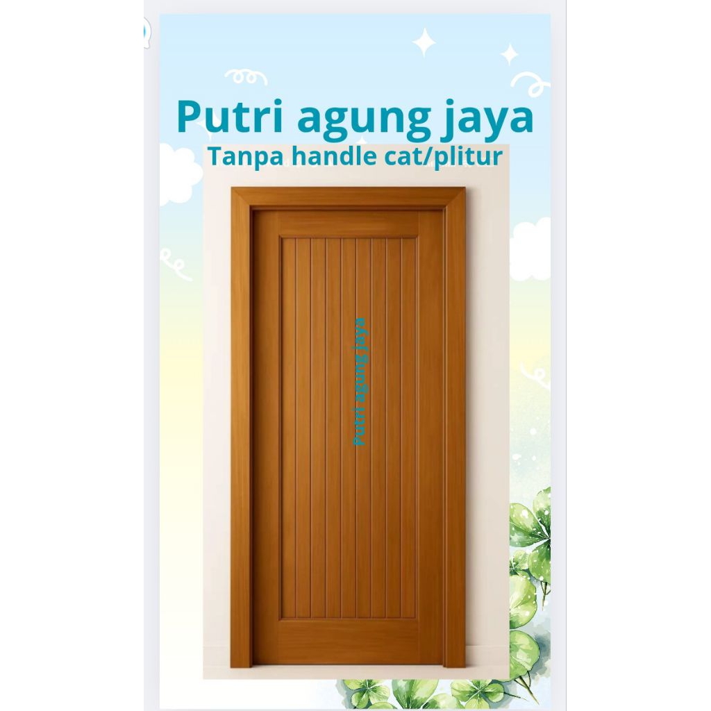 kusen+pintu kayu kamper dan meranti bisa custom fast respon