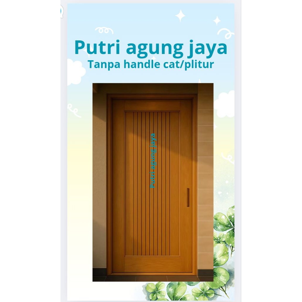 kusen+pintu kayu kamper dan meranti bisa custom fast respon