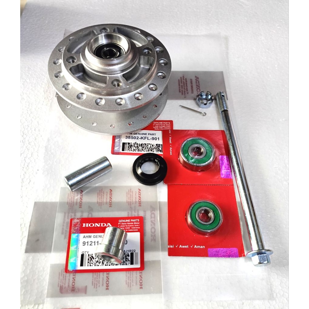 PAKET KOMPLIT TROMOL DEPAN,+ AS RODA DEPAN HONDA SUPRA FIT NEW BLADE REVO DLL