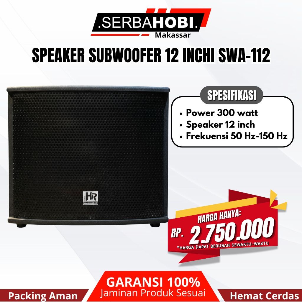 Speaker Subwoofer 12 Inchi SWA-112 Sound Mantap