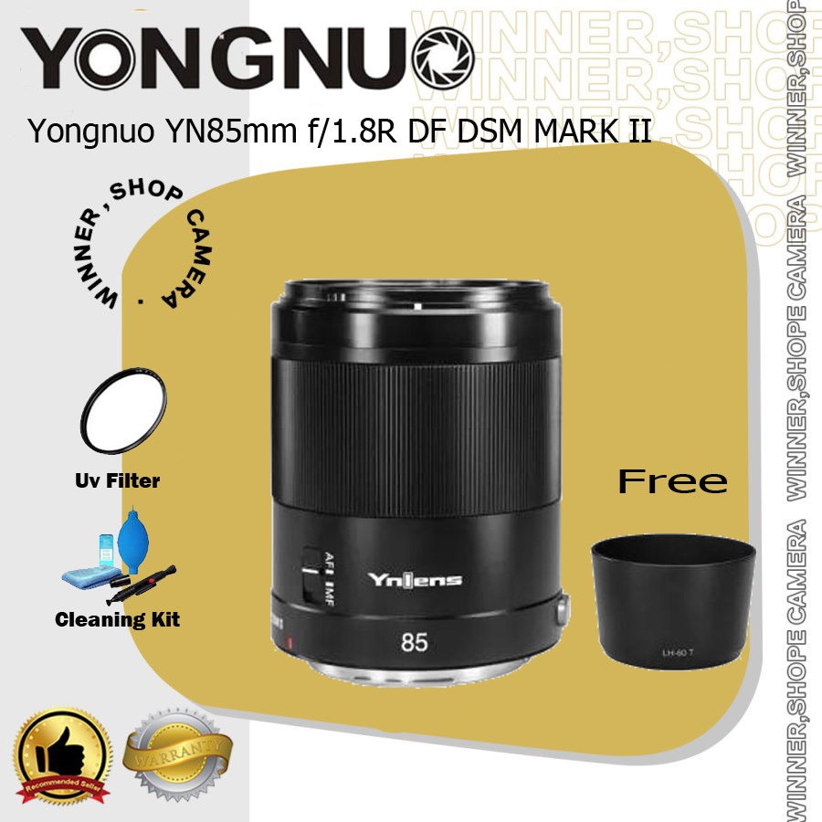 Yongnuo YN85mm f/1.8R DF DSM MARK II Lens for Canon EOS R - Yongnuo 85mm For EOS R