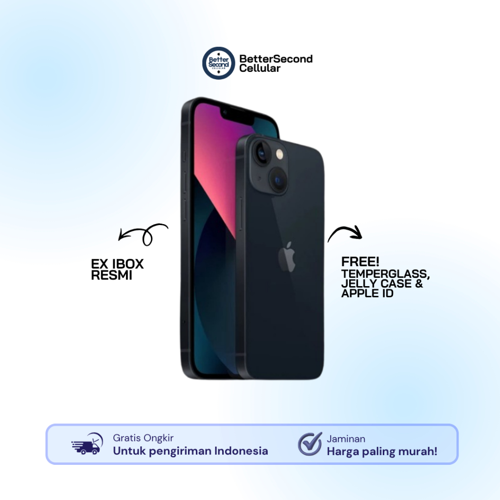 iPhone 13 mini Second 128Gb 256Gb Fullset Original Garansi Resmi iBox & Beacukai