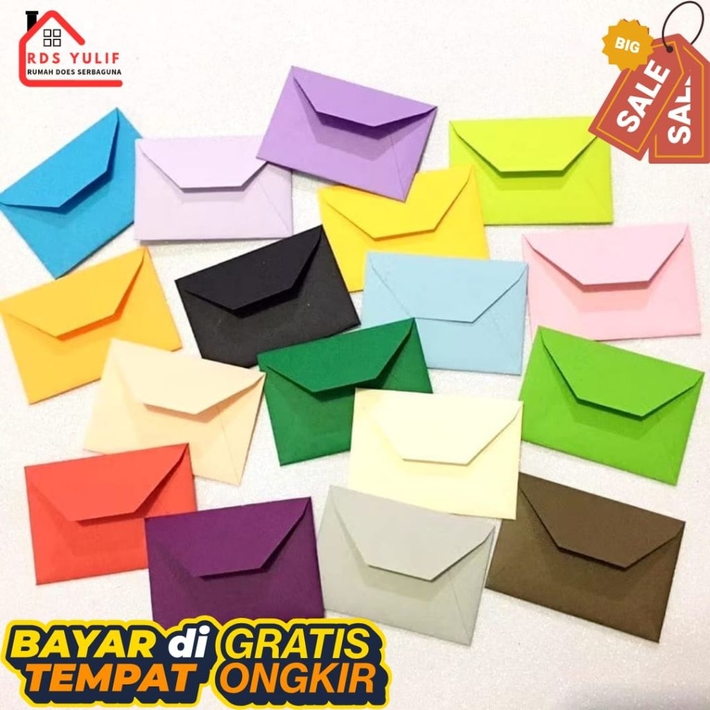 Amplop warna/ Amplop warna warni/ amplop warna random/ Amplop mini/ amplop unik