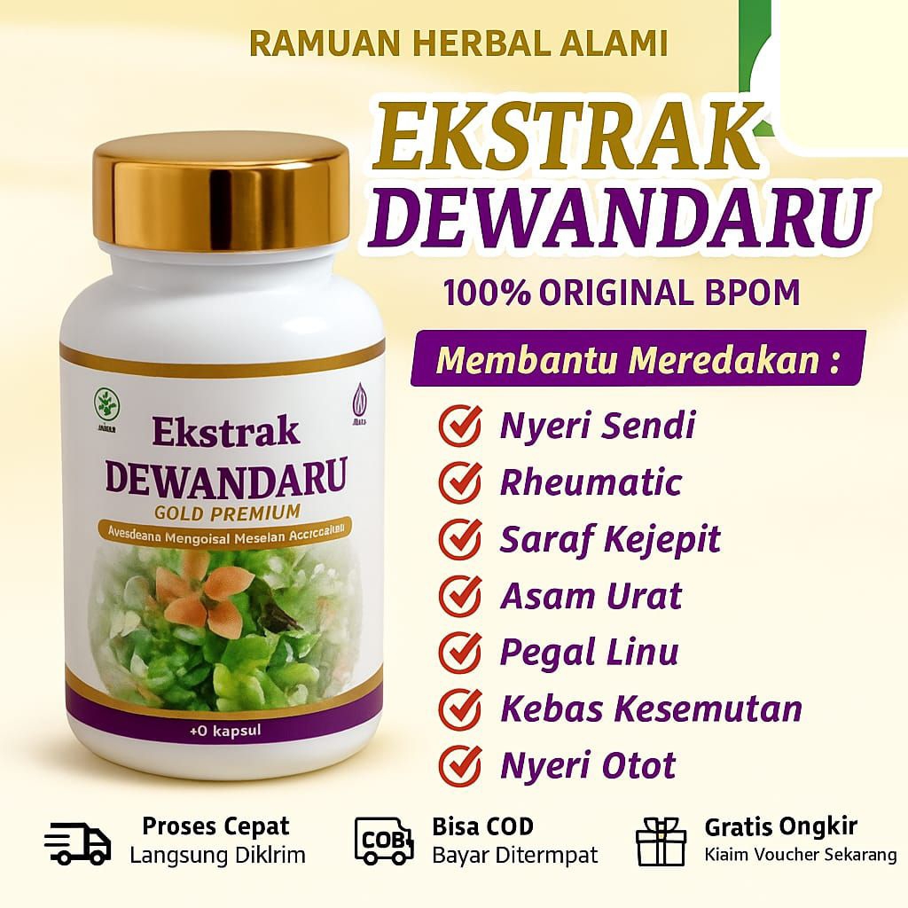 KAPSUL DAUN DEWANDARU ASLI ORIGINAL / DEWANDARU KEMASAN BOTOL