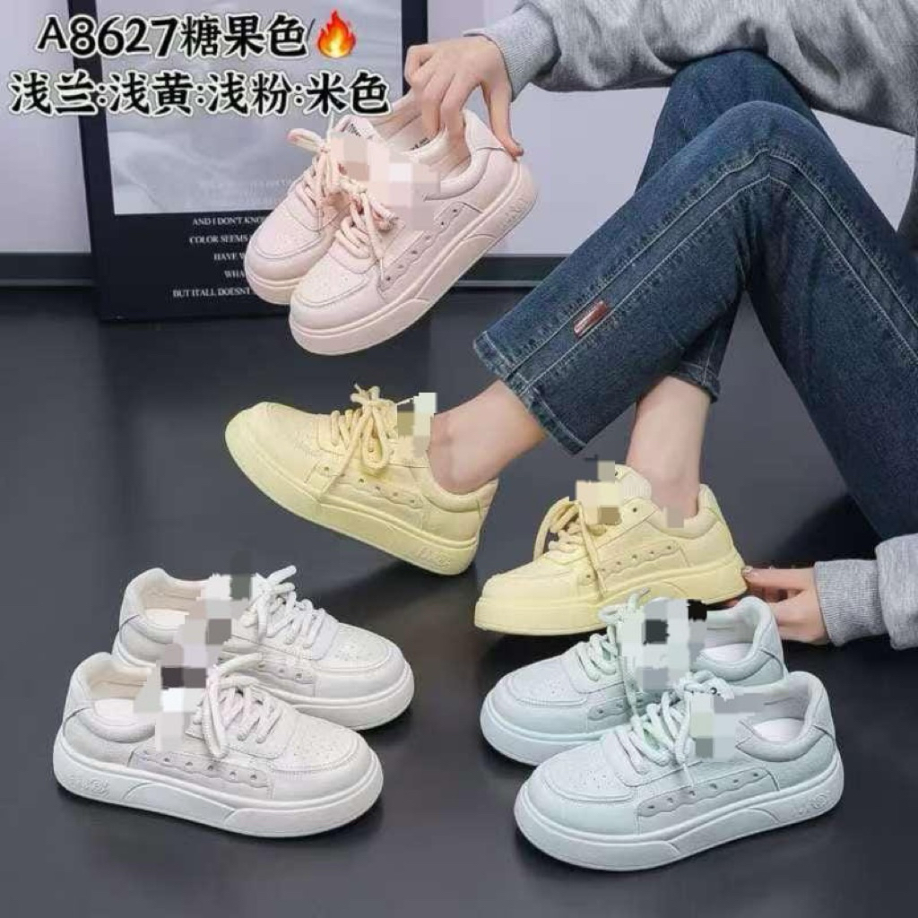 CF A8627 Sepatu Wanita Casual Sneakers Tali Fashion Xiuxian Shoes 4cm With Box Bisa Cod