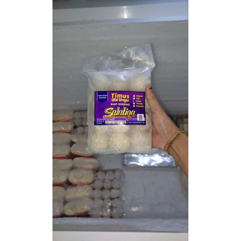 bola bola ubi ungu isi coklat lumer