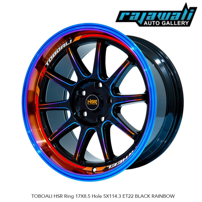 VELG MOBIL RING 17 TOBOALI HSR RAINBOW UNTUK RUSH ERTIGA ALPHARD GRAND VITARA SX4 SCROSS JUKE DLL