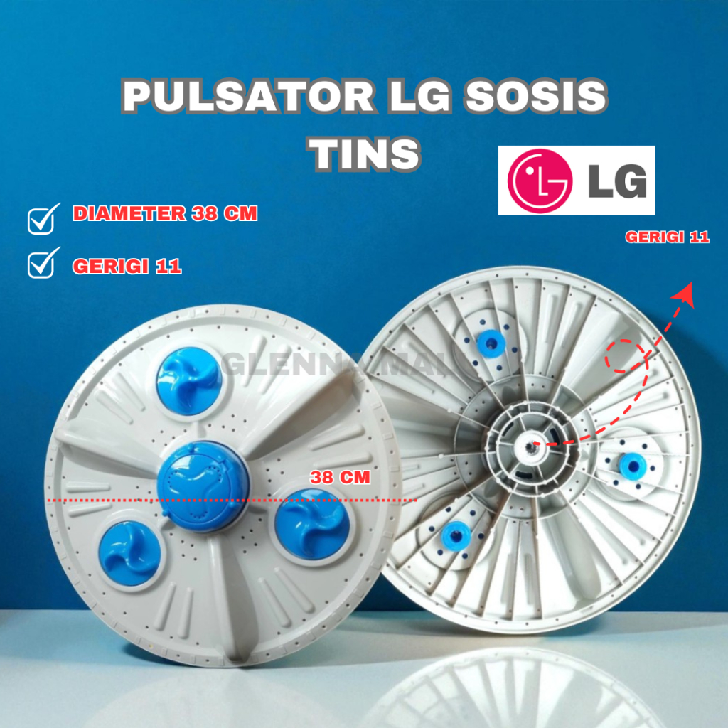 PULSATOR LG SOSIS TINS/PUTARAN MESIN CUCI LG 1 & 2 TABUNG