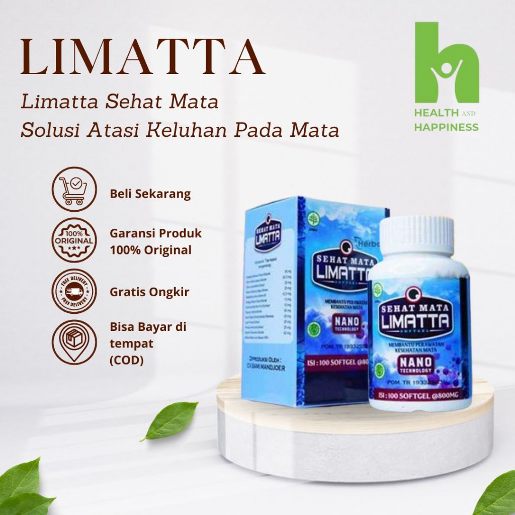 LIMATTA Walatra SEHAT MATA - Obat Mata Berlemak - Obat Herbal Spesialis Atasi Masalah Mata
