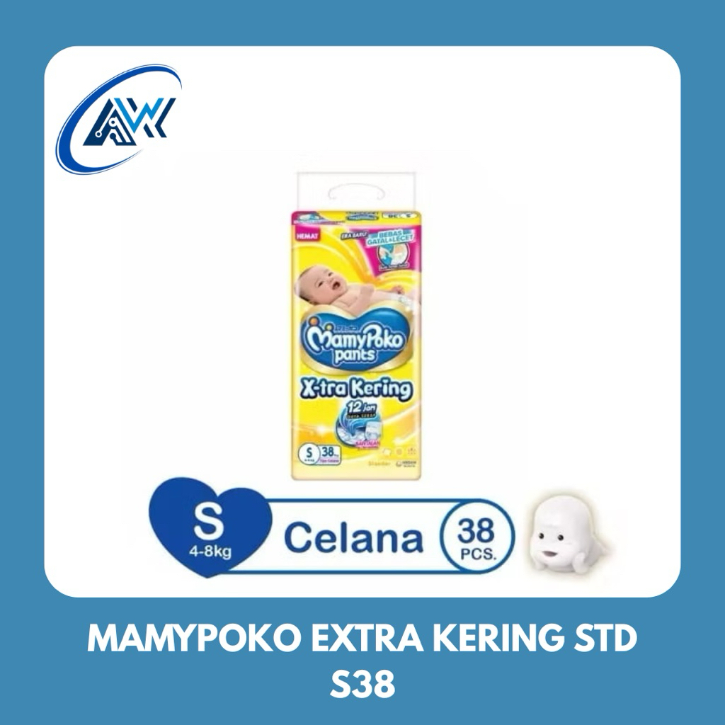 MAMYPOKO PANTS XTRA KERING S38|PAMPERS MAMYPOKO S38