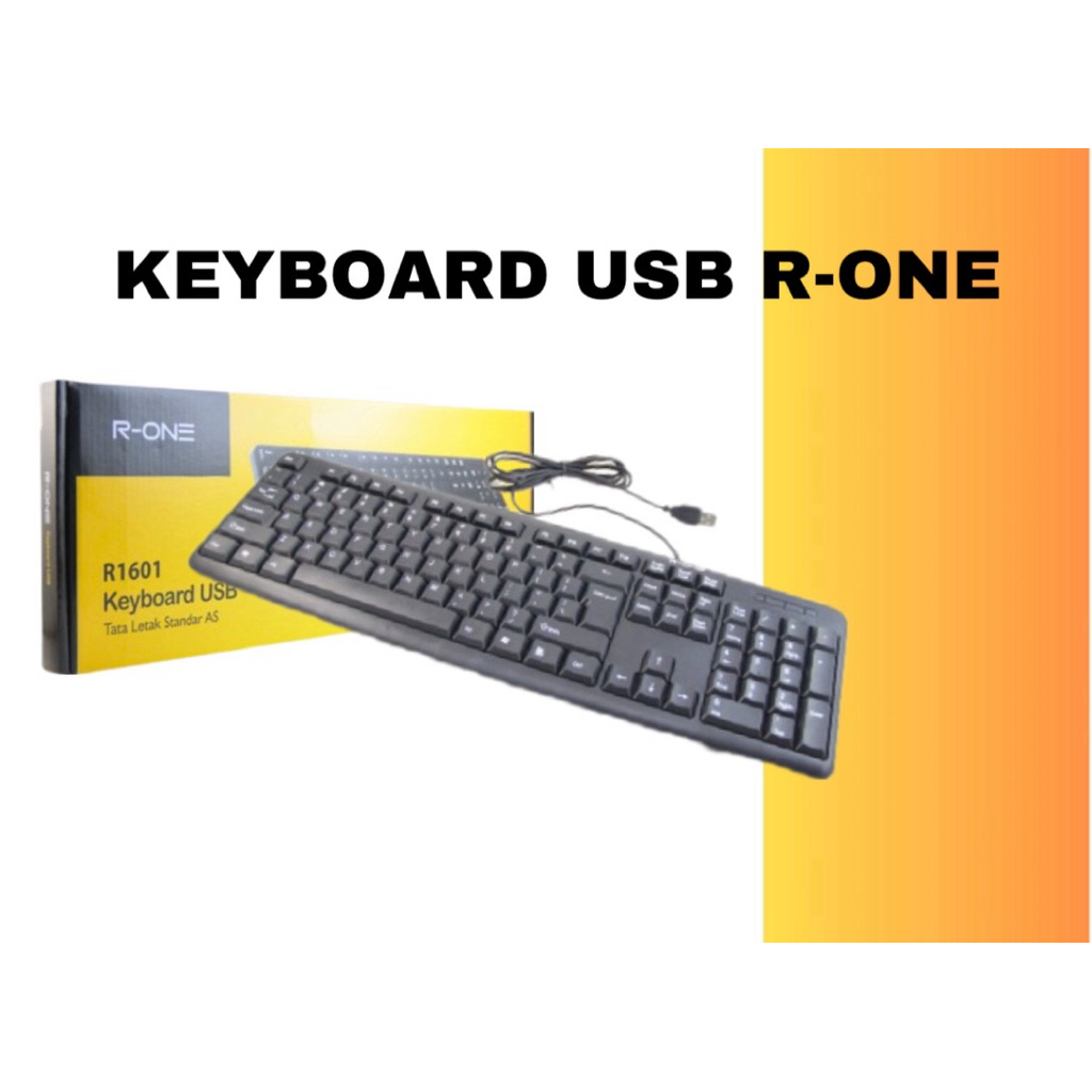 Keyboard USB eksternal for Laptop dan komputer R-ONE