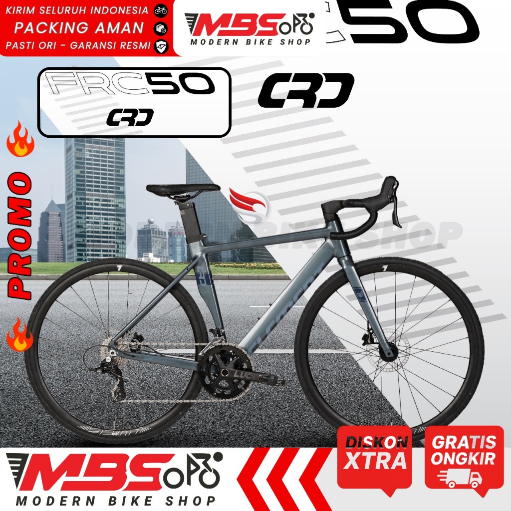 Sepeda Roadbike Element FRC 50 CRD Alloy 20 Speed Hydraulic Discbrake Shimano Sensah PHI Dewasa