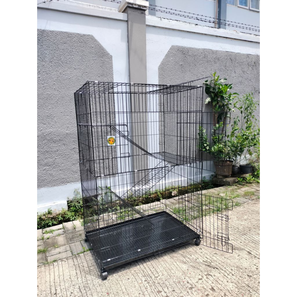 Kandang Kucing Jumbo / kandang Kucing Super / Kandang Kucing Tingkat Besar Murah Bagus Kokoh