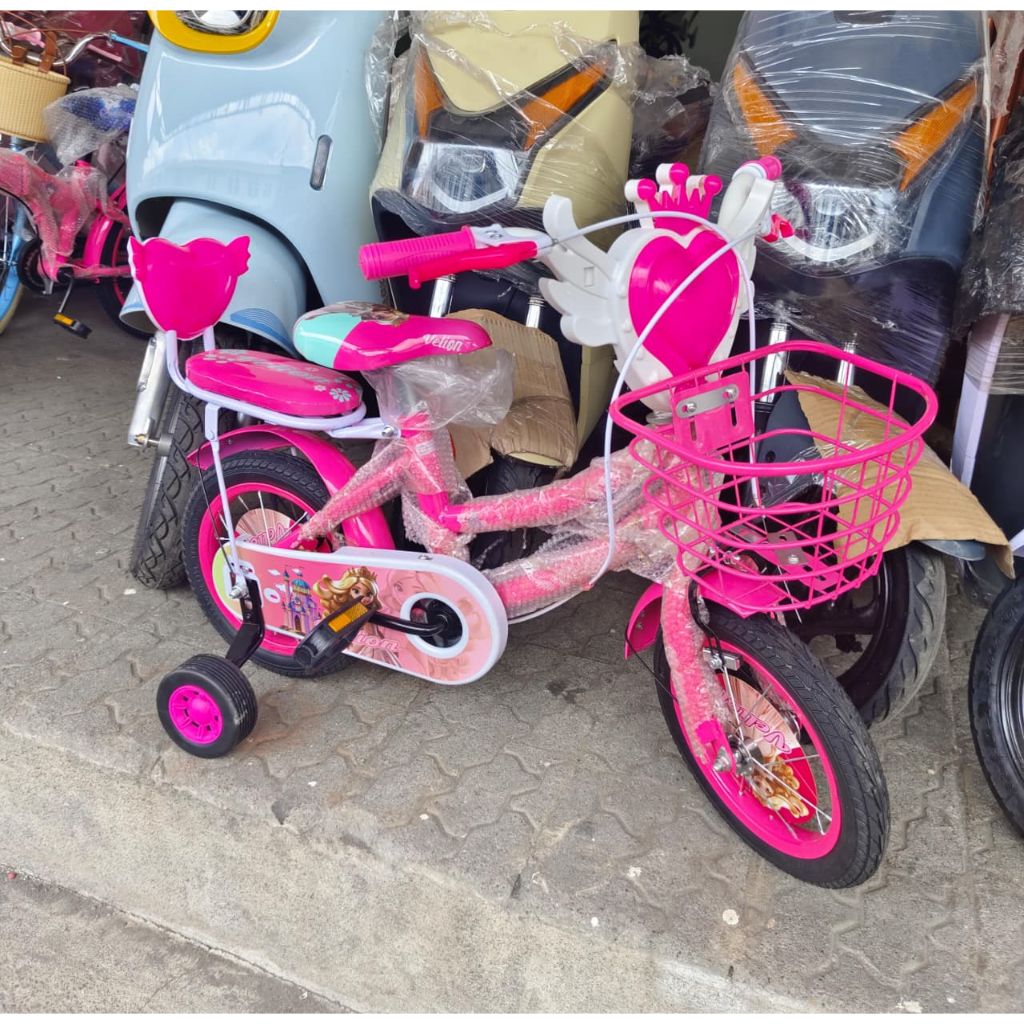 SEPEDA ANAK MINI 12 INCH VELION BESI TEBAL TAMENG MAHKOTA ADA MUSIC