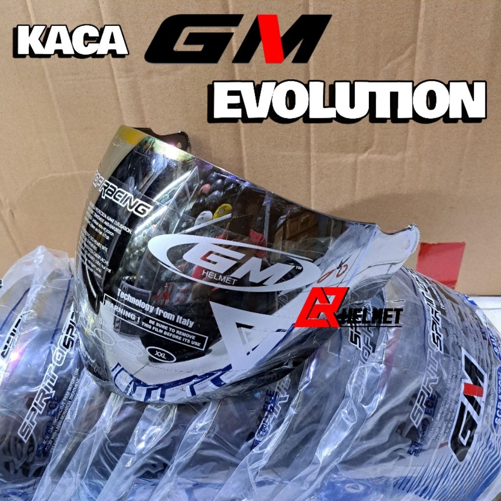kaca helm Gm evolution original pnp Gm fighter Gm icon