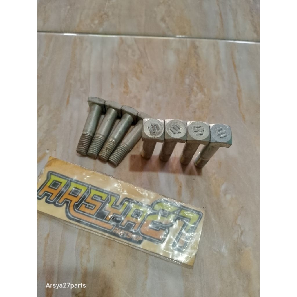 1set (4pcs) baut gir belakang suzuki rc tornado bravo smash shogun satria fu lumba dan hiu malaysia 