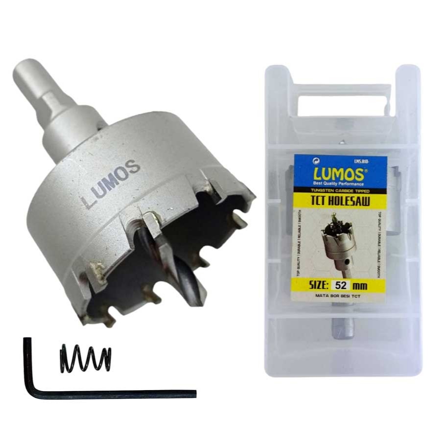 Hole Saw TCT LUMOS 52mm / HoleSaw Besi 52mm / Mata Bor Besi 52 mm TCT