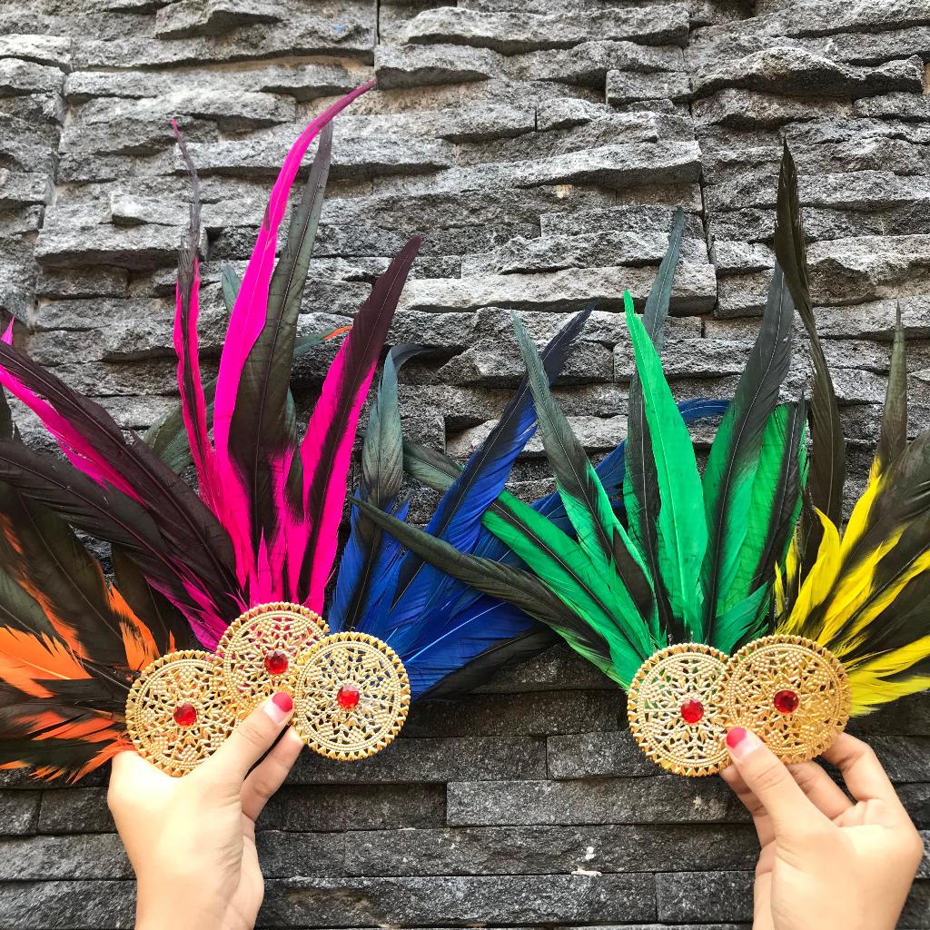 Bros Bulu Tari/ Bros Bulu warna/ Bros 1 pcs