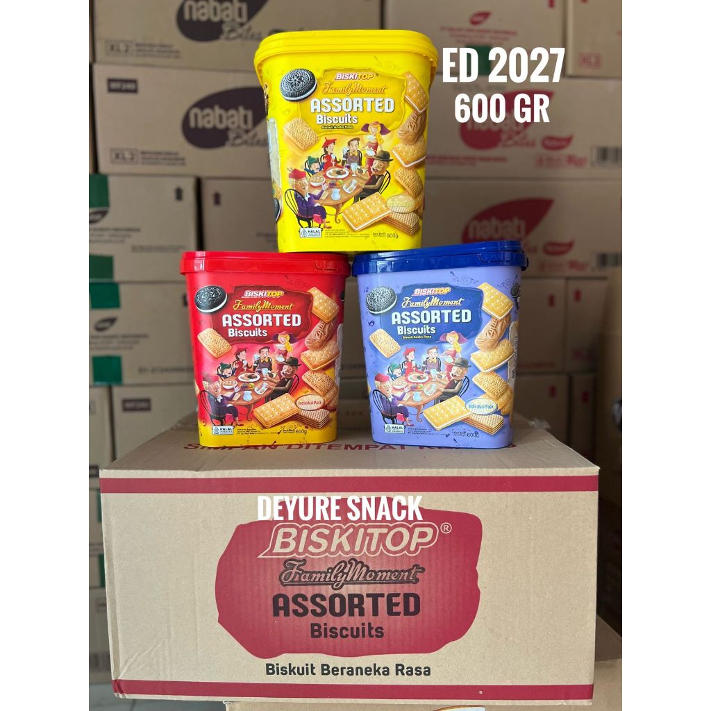 Biskitop Assorted Family Moment 600gr x 6 pcs (1 karton)