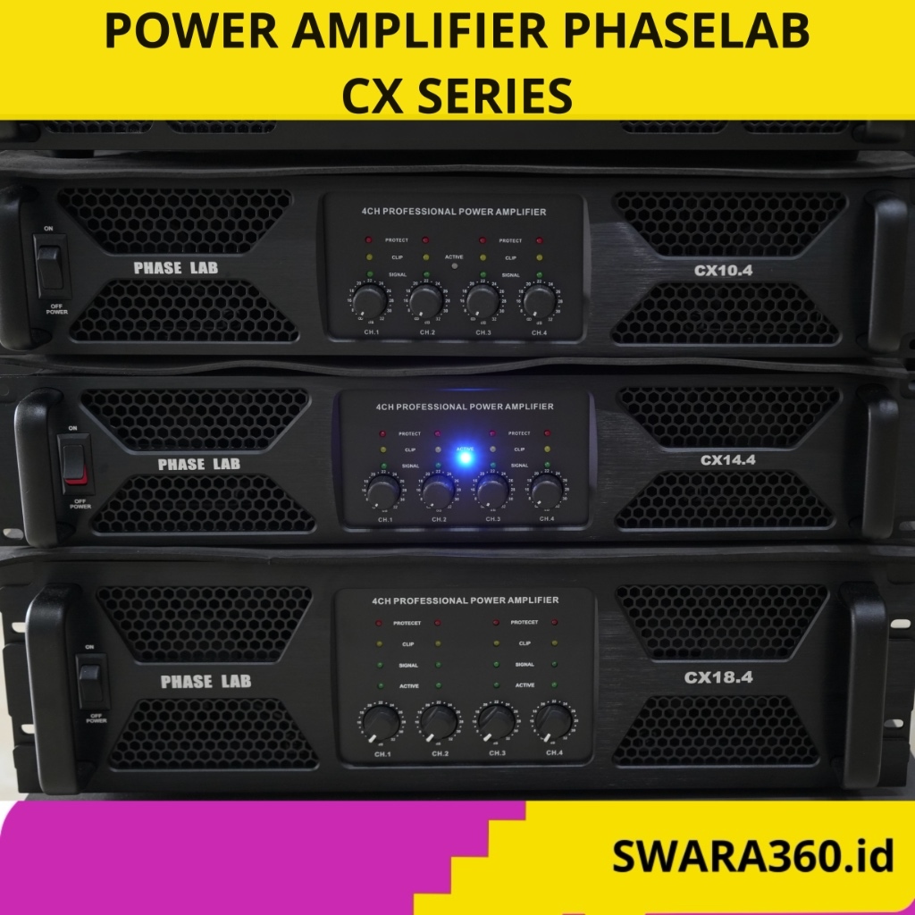 POWER AMPLIFIER PHASELAB CX8.4 CX10.4 CX14.4 4channel