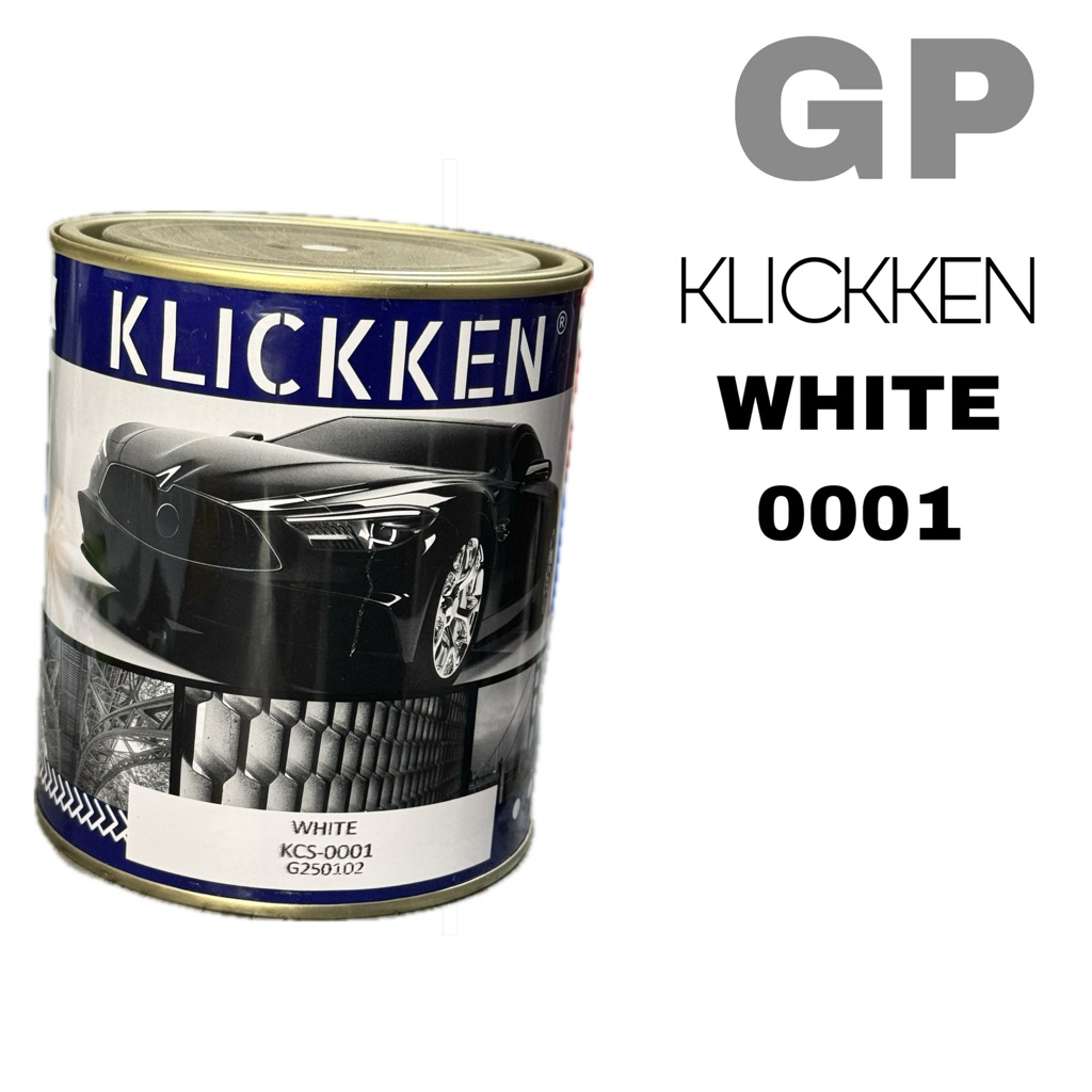 KLICKKEN 0001 WHITE (Putih) | 1kg | Cat Duco Klicken | Mobil