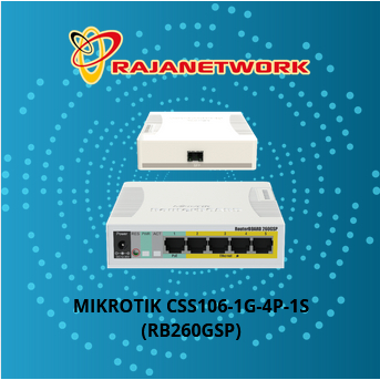 MIKROTIK RB260GSP Switch 5 Port Gigabit