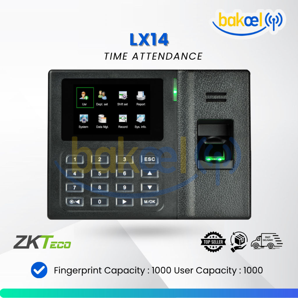 ZKTECO LX14 Mesin Absensi Fingerprint LX14 ZKTeco SSR Flashdisk