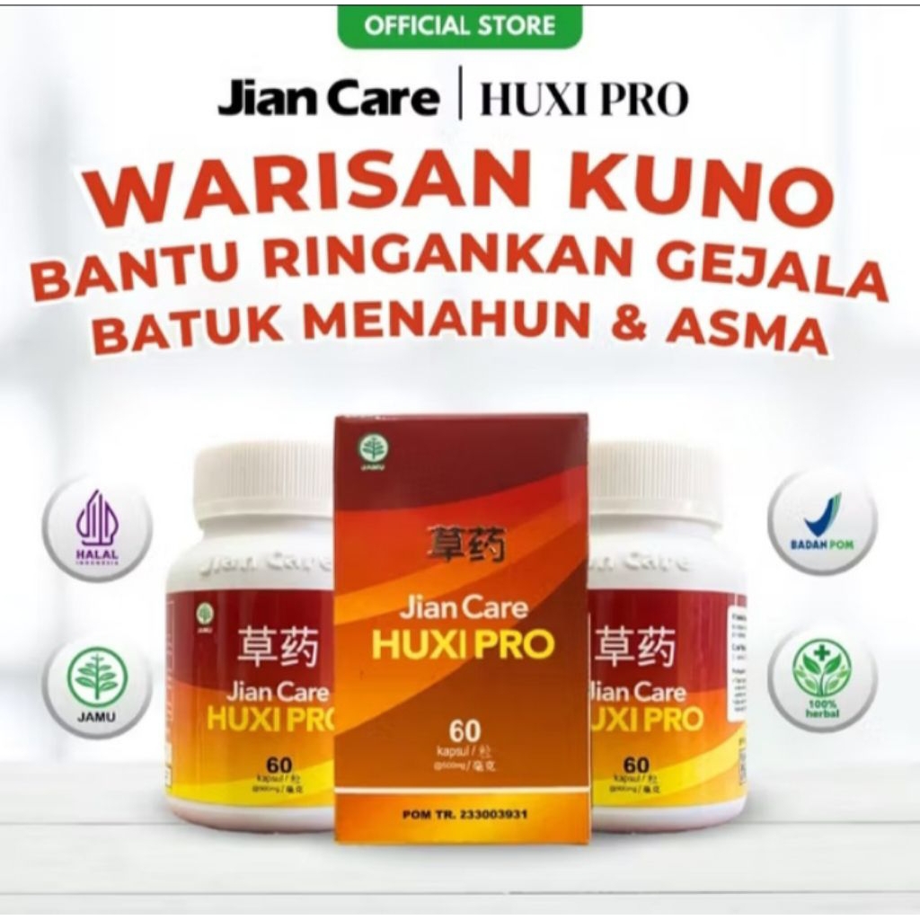 Jian Care Huxipro - Obat Cina Herbal Untuk Meredakan Masalah Pernapasan Tbc Batuk Menahun By Dragon