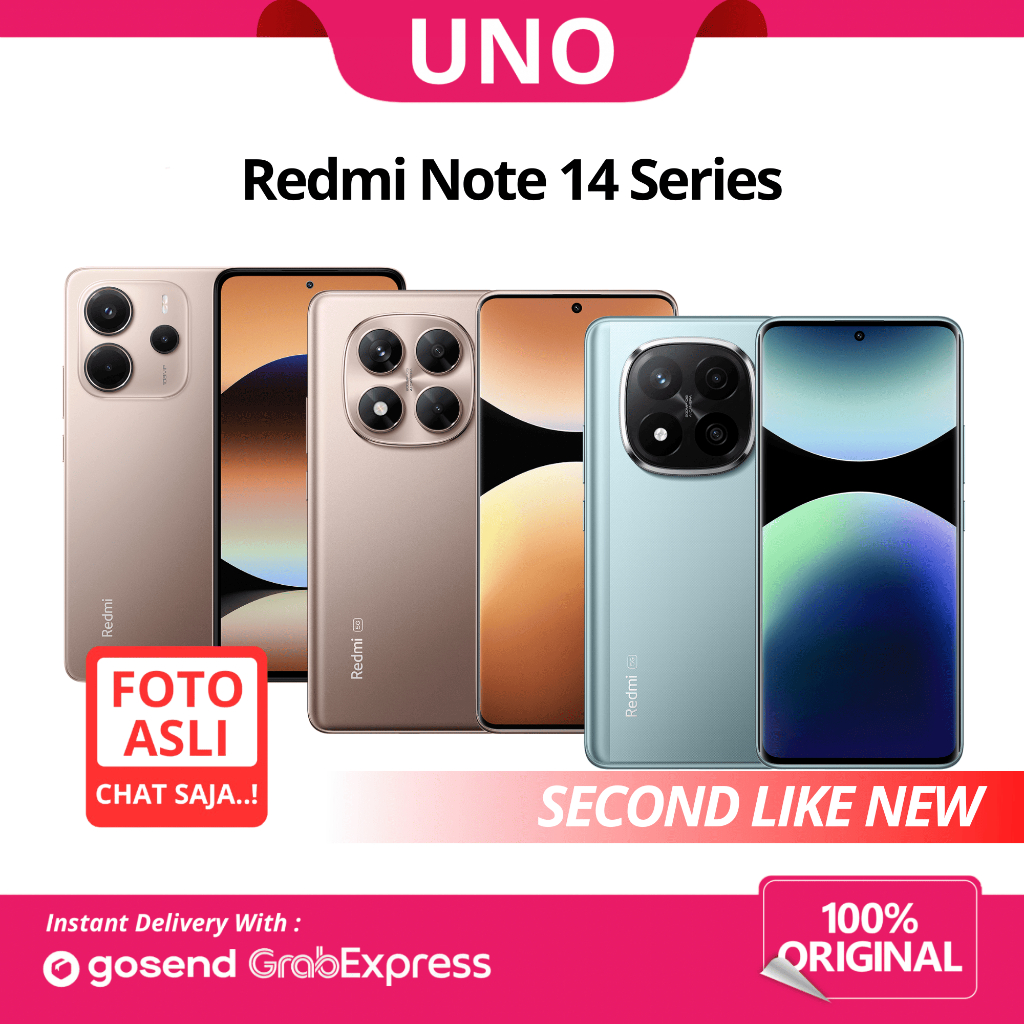 SECOND Redmi Note 14 5G / PRO / PRO Plus Bekas Like New