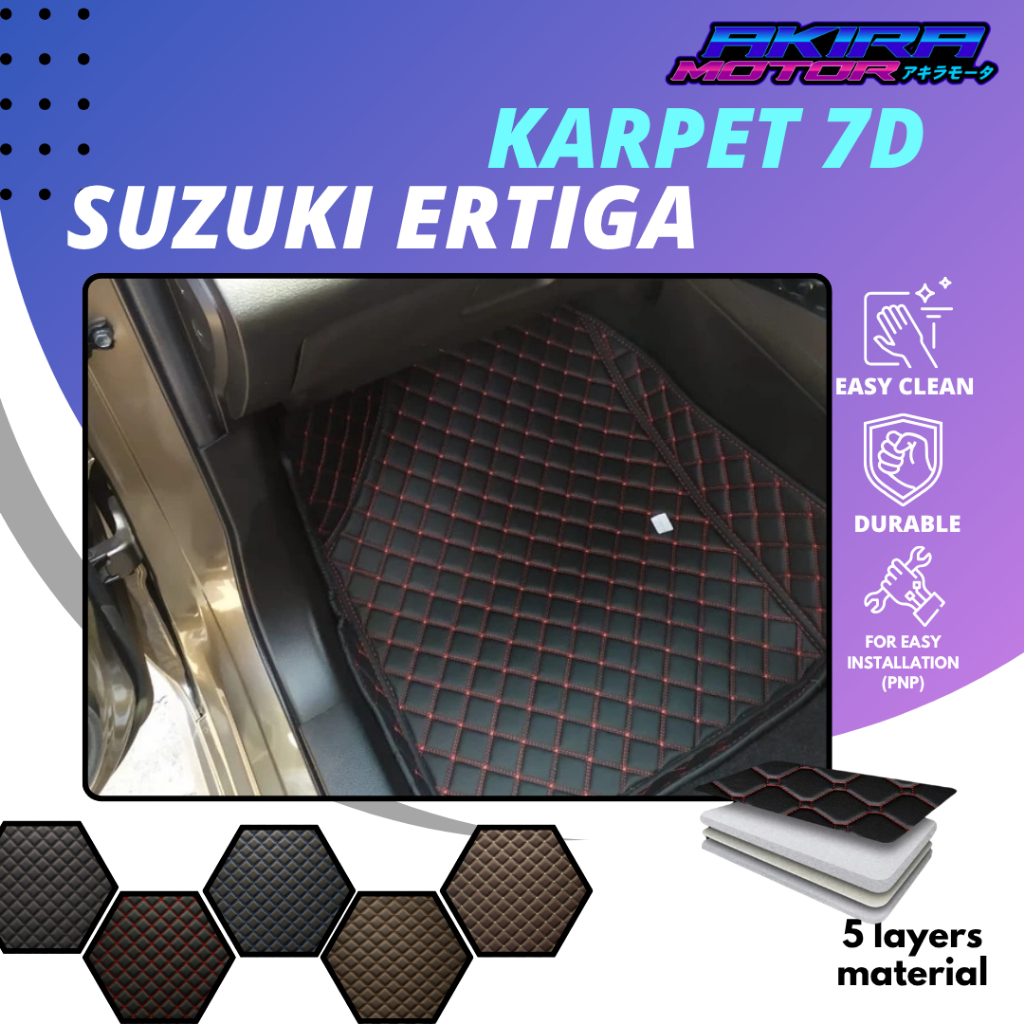 Karpet Mobil haima Suzuki Ertiga 2012-2018 Fullset GX GL Dreza