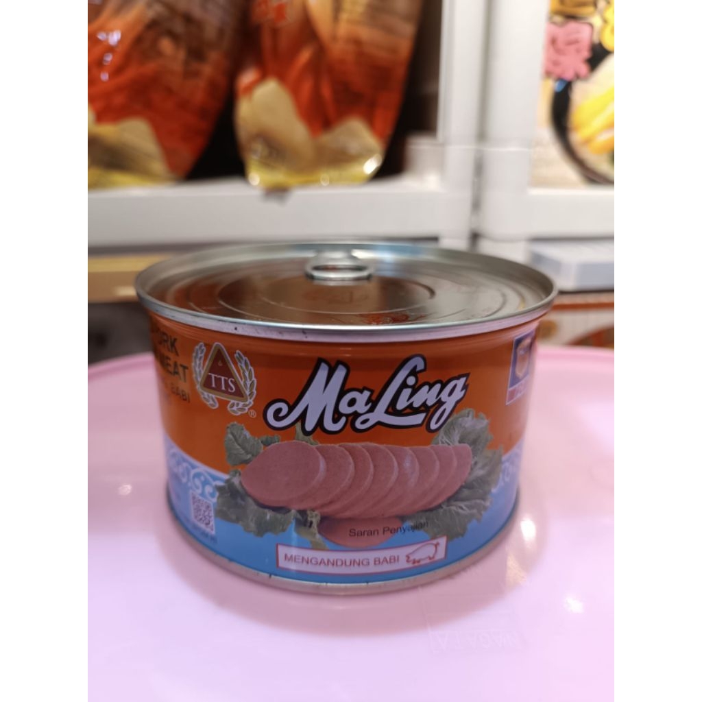 Maling Ma Ling Kalengan Daging Babi Ham Pork FYF TTS Gulong 397gr