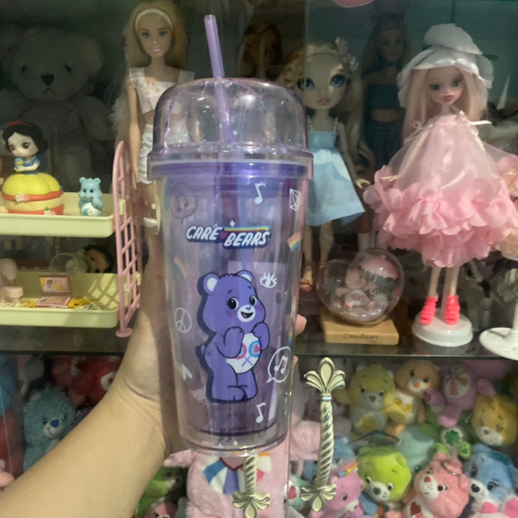 (deffect) tumbler miniso care bears ungu