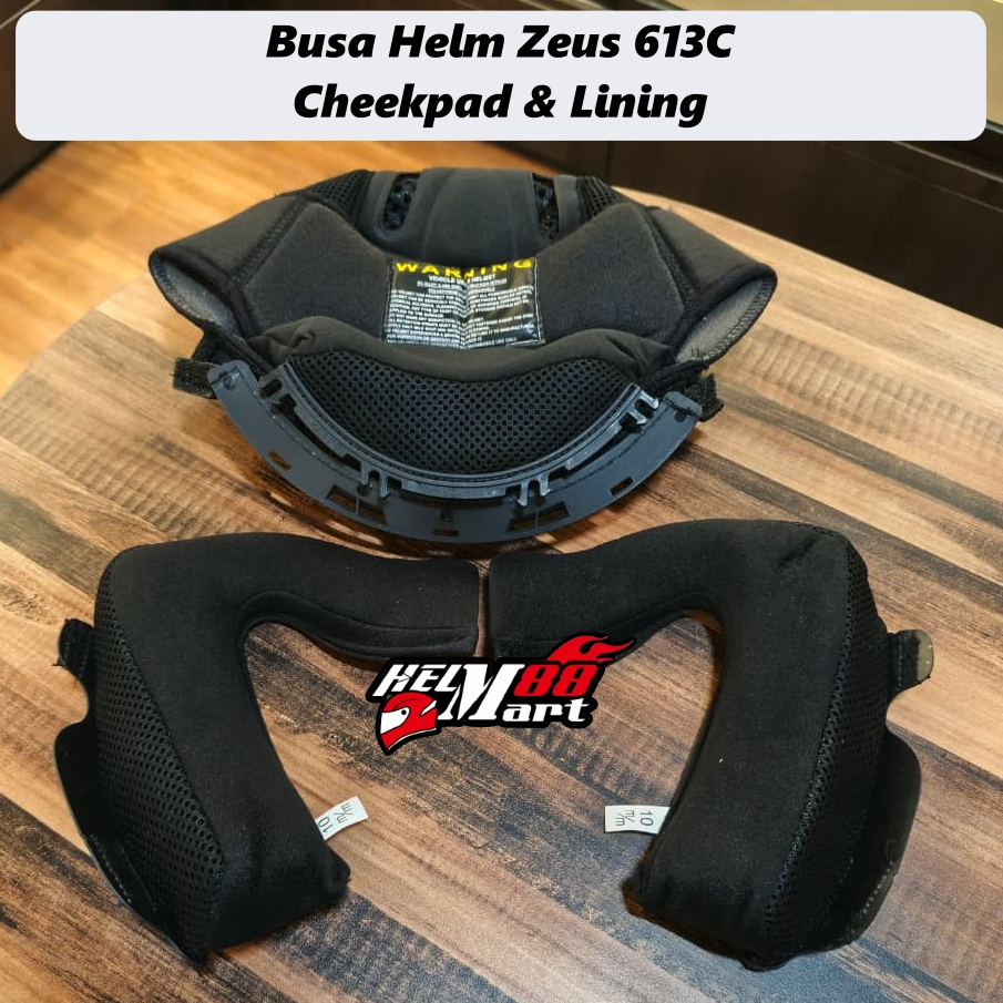 Busa Zeus 613C Lining dan Cheekpad ZS-613C Busa Helm Zeus ZS613C 613