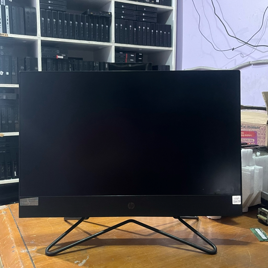 OBRAL MURAH ALL IN ONE HP 200 pro G4 LAYAR 22 inch CORE I3-10100 RAM 8Gb SSD 512Gb WIFI CAMERA HDMI