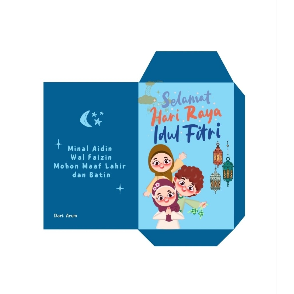 amplop lebaran aestetik viral 12x8 cm murah 12pcs angpau