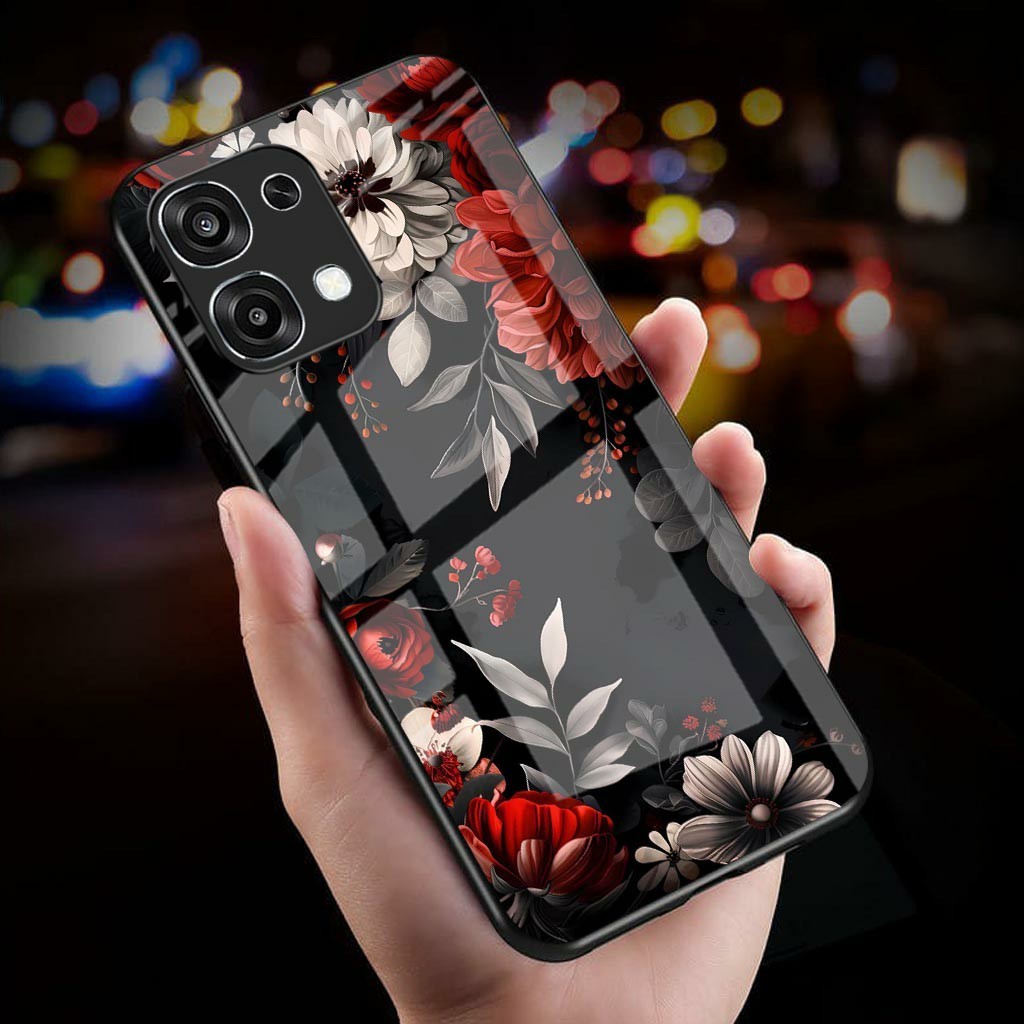 Softcase Glass  Kaca Glossy For OPPO A6 PRO -  Casing Hp OPOO A6 PRO - K92