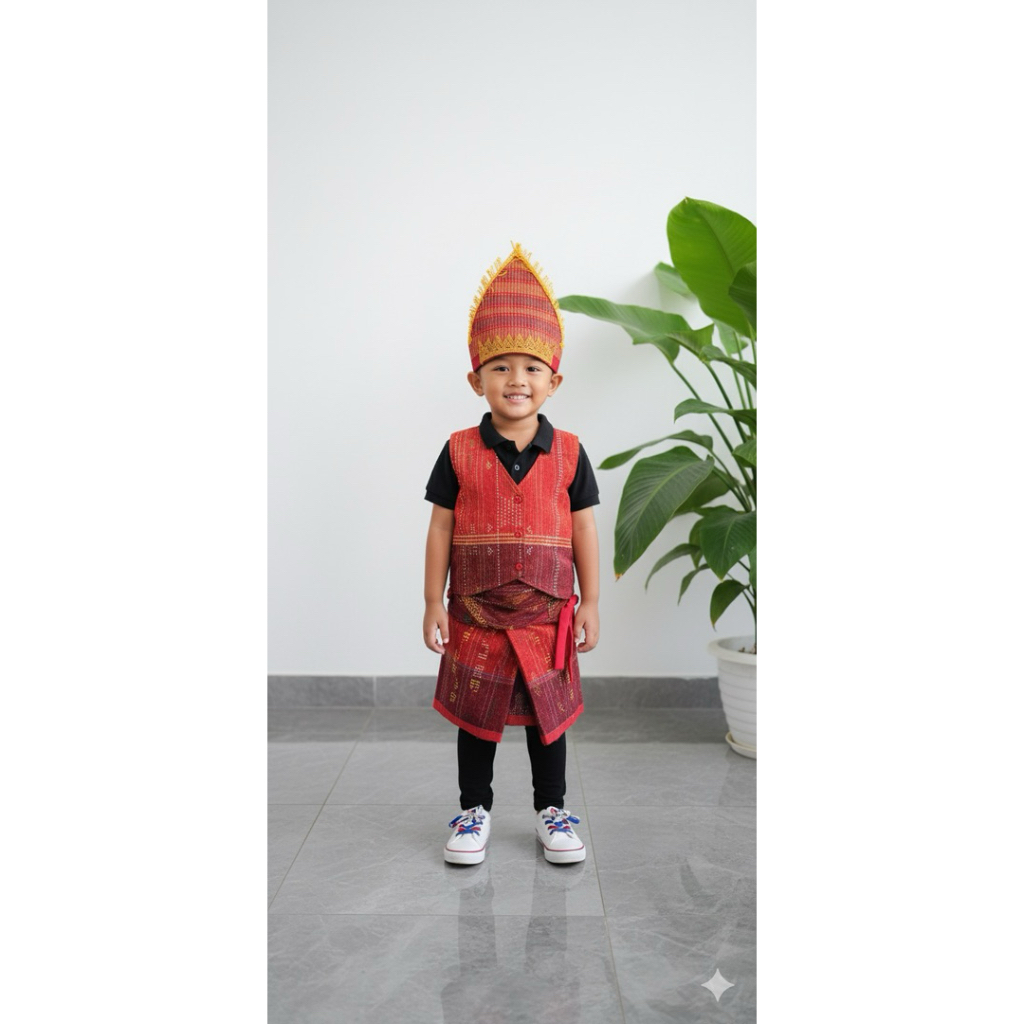 kostum menari batak laki laki ulos