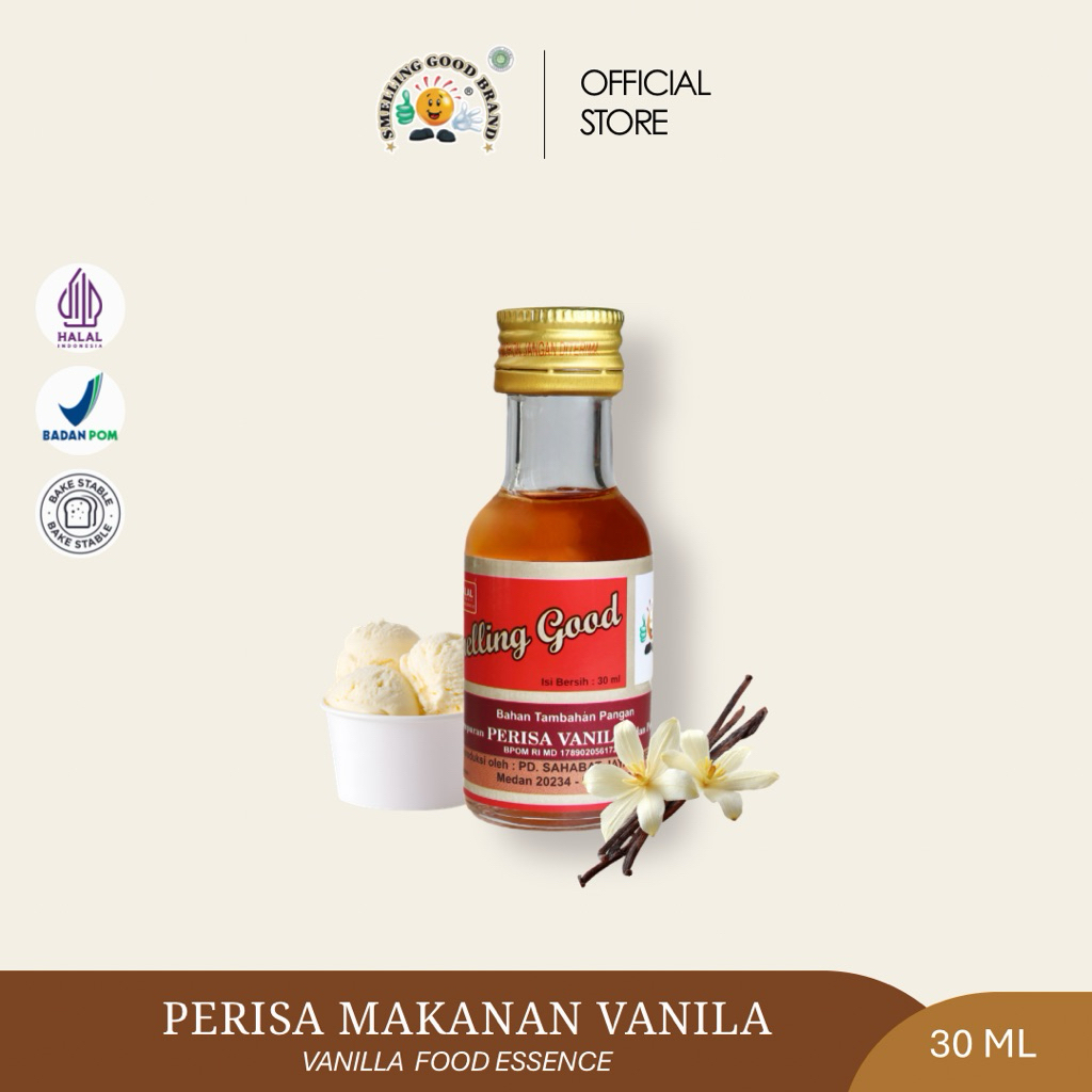 Perisa Makanan Smelling Good Brand 30 ml - 19 Varian Flavor | Rasa Vanilla Pandan Banana Strawberry 