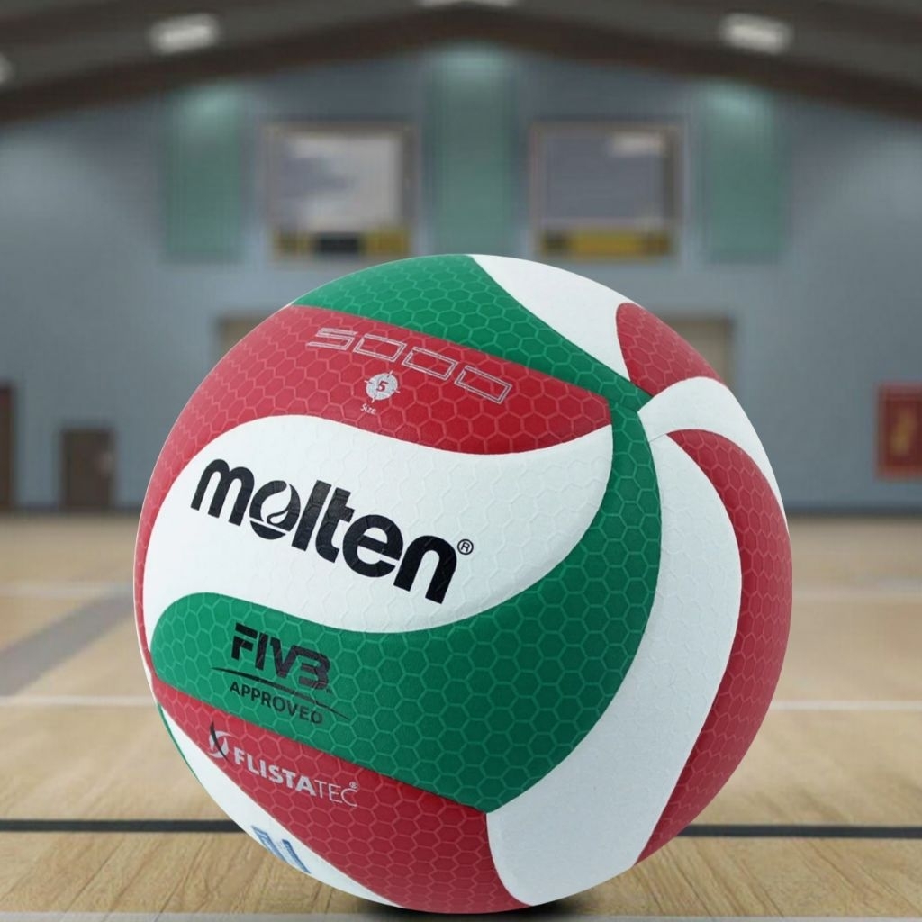 Bola Voli Molten Original Size 5 Kualitas Bagus Bola Voli Molten Free Pompa Pentil Dan Jaring