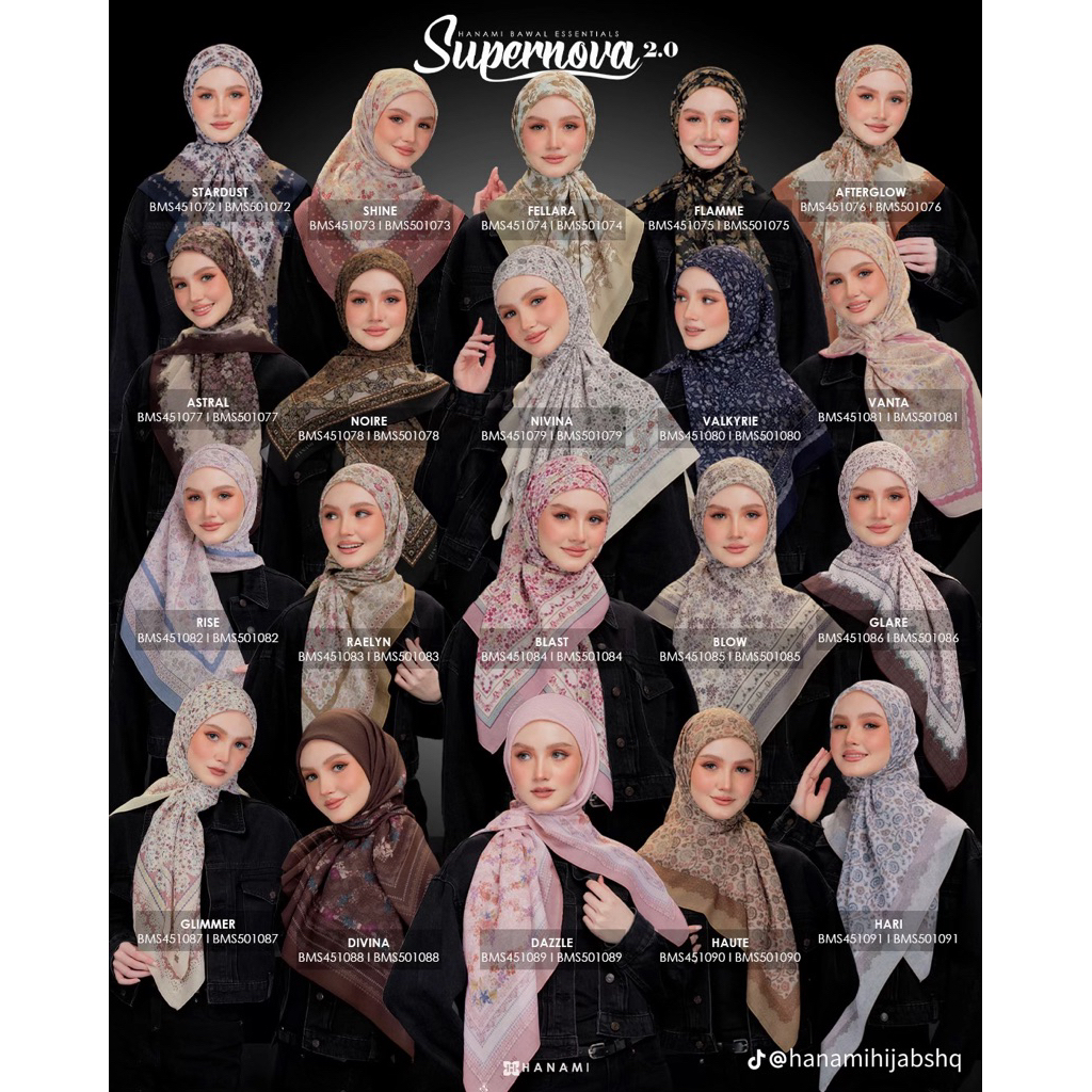 [PRE ORDER READY 14 November 2025] Hijab Hanami Malaysia Supernova Original