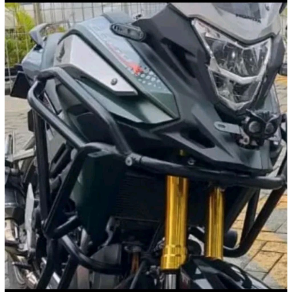 Crashbar cb 150 x full. set atas bawah tubular cb 150 x fullset atas bawah