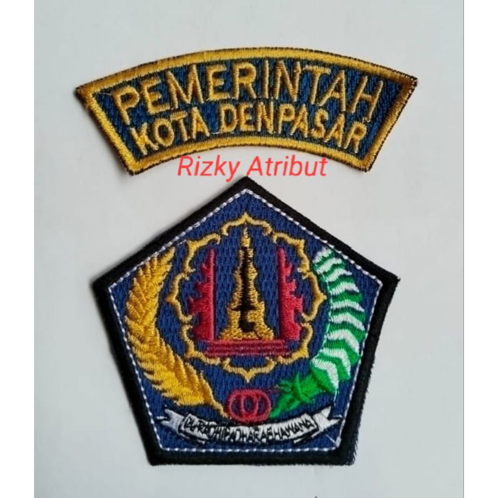 bet logo emblem bordir pemerintah kota denpasar