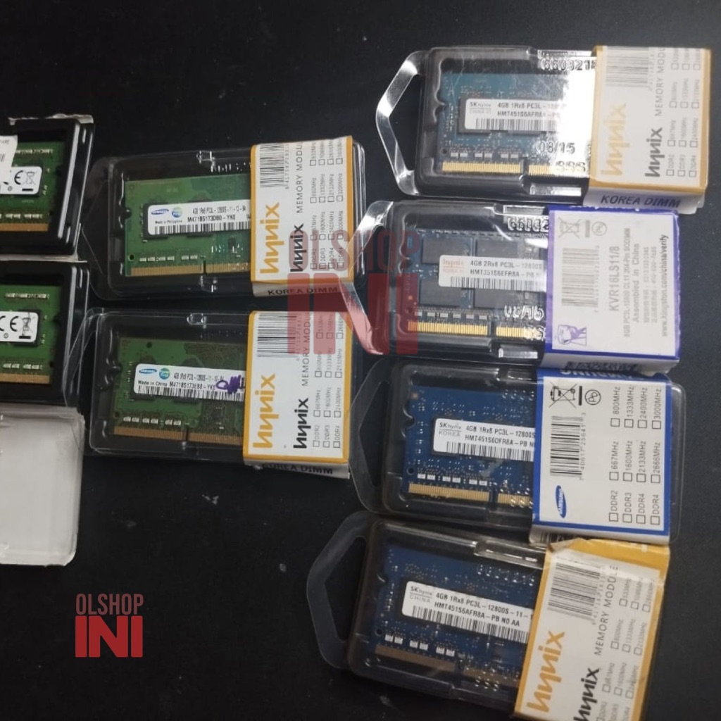 RAM LAPTOP SODIMM SAMSUNG HYNIX DDR3L 4GB PC 12800 DDR3 pc10600 2GB